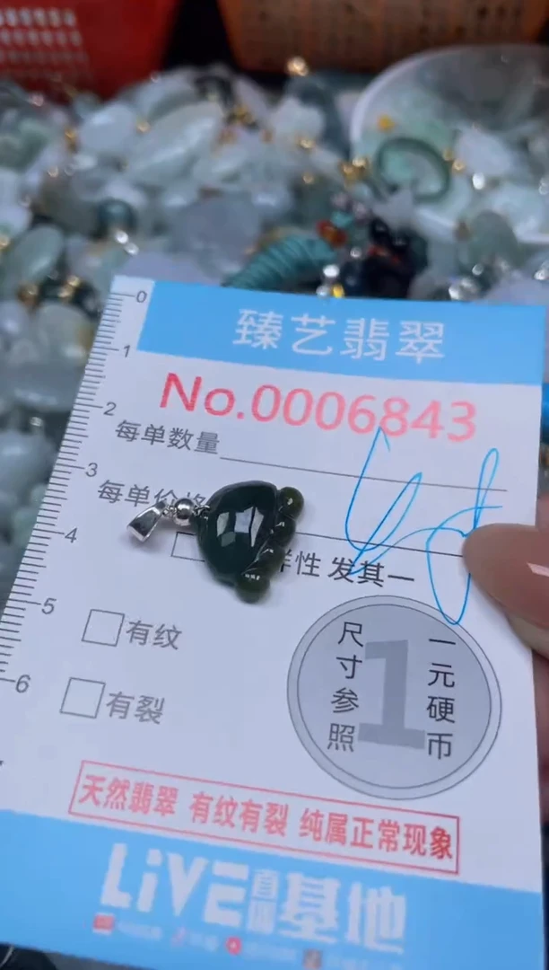 颈饰未镶嵌翡翠6843