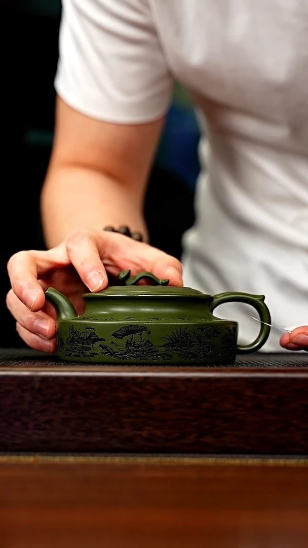 茶壶紫砂宜兴原矿 手工 紫砂壶容量220CC