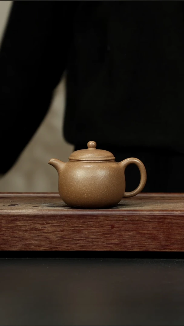 茶壶紫砂芝麻绿 大匏樽 220cc左右