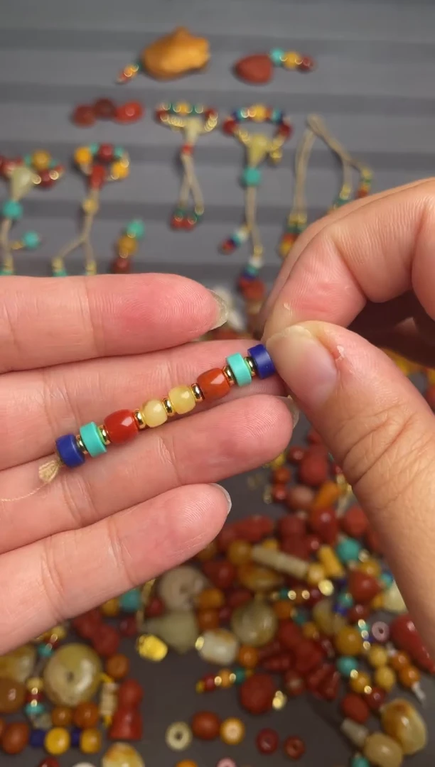 石英质玉多样性发货未镶嵌隔珠套