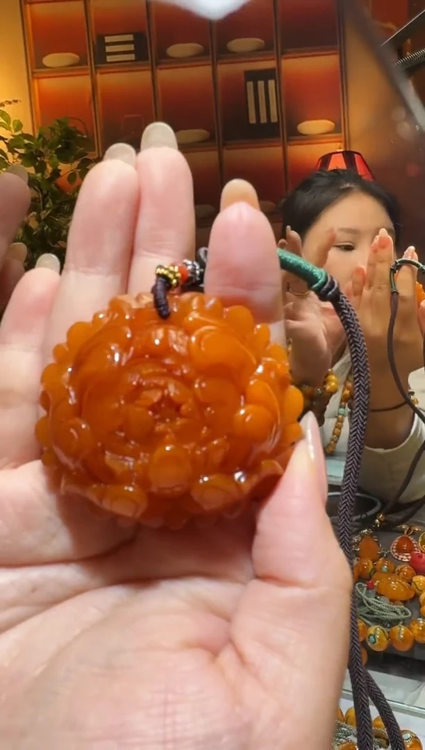 蜜蜡颈饰未镶嵌2848天然蜜蜡珠宝奇石全都保真