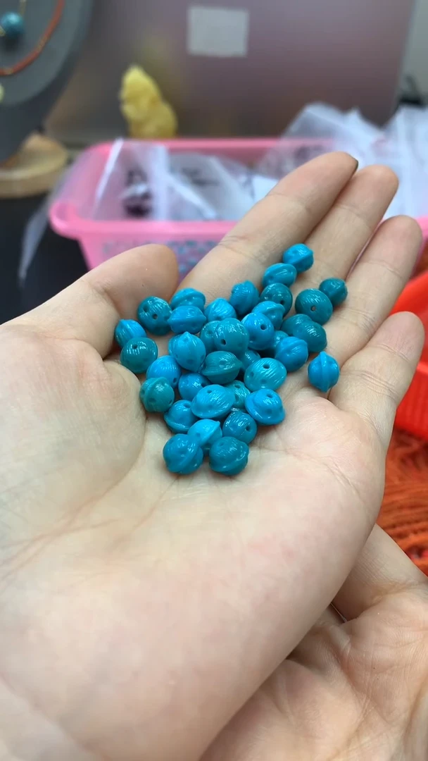 未镶嵌绿松石珠宝奇石1276多样性发其二颗   默认有瑕