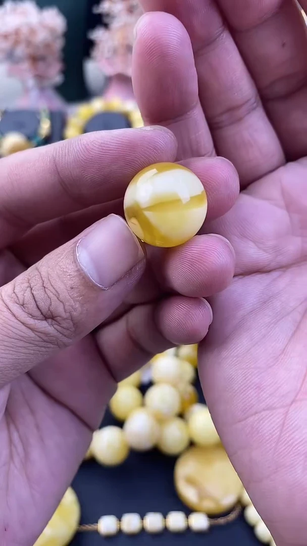 未镶嵌琥珀裸石蜜蜡.10/17.1mm