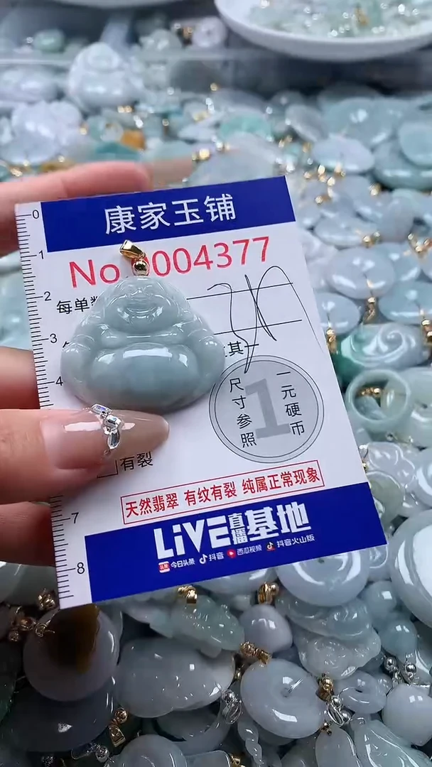 翡翠未镶嵌吊坠(不含链)4377