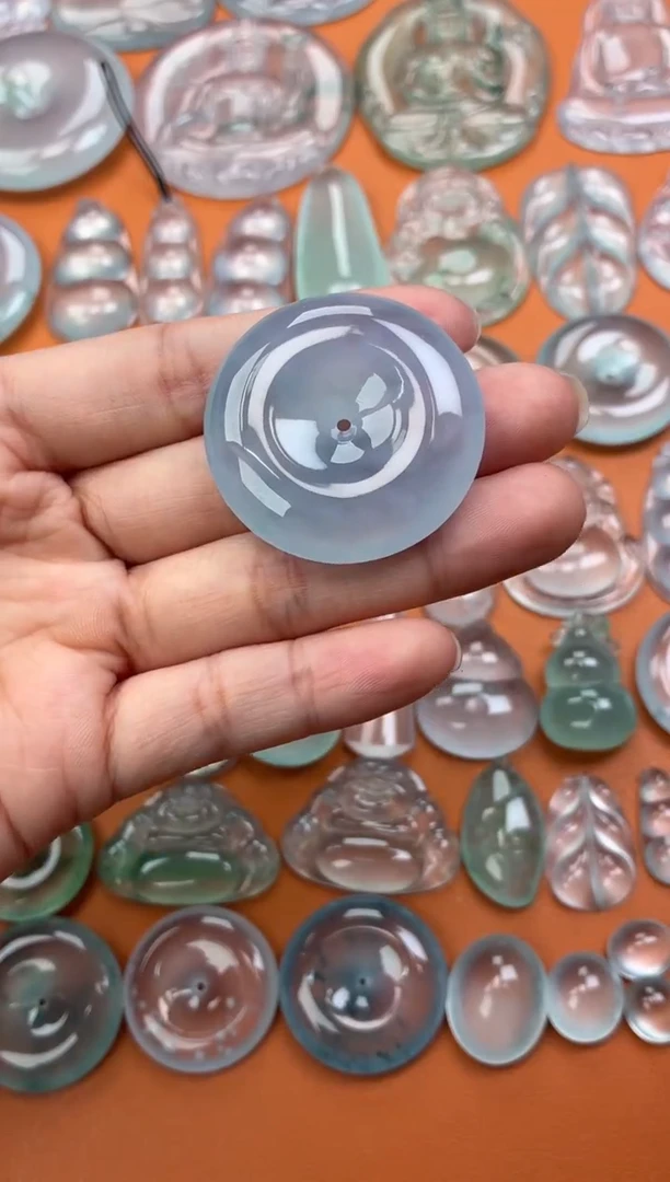 吊坠(不含链)未镶嵌翡翠20 平安扣 36.6 7.8