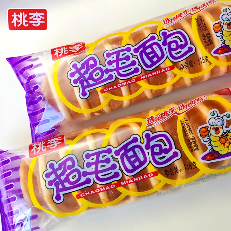桃李优毛超毛面包短保9天毛毛虫面包小时候的味道早代餐食品115克