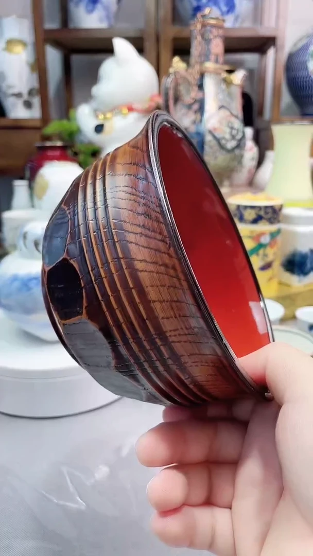 瓷片日产漆器大钵一一 一