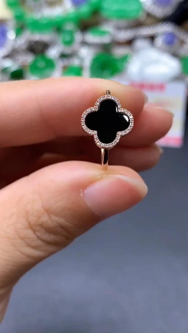 18K金镶嵌戒指翡翠367-中国好珍宝