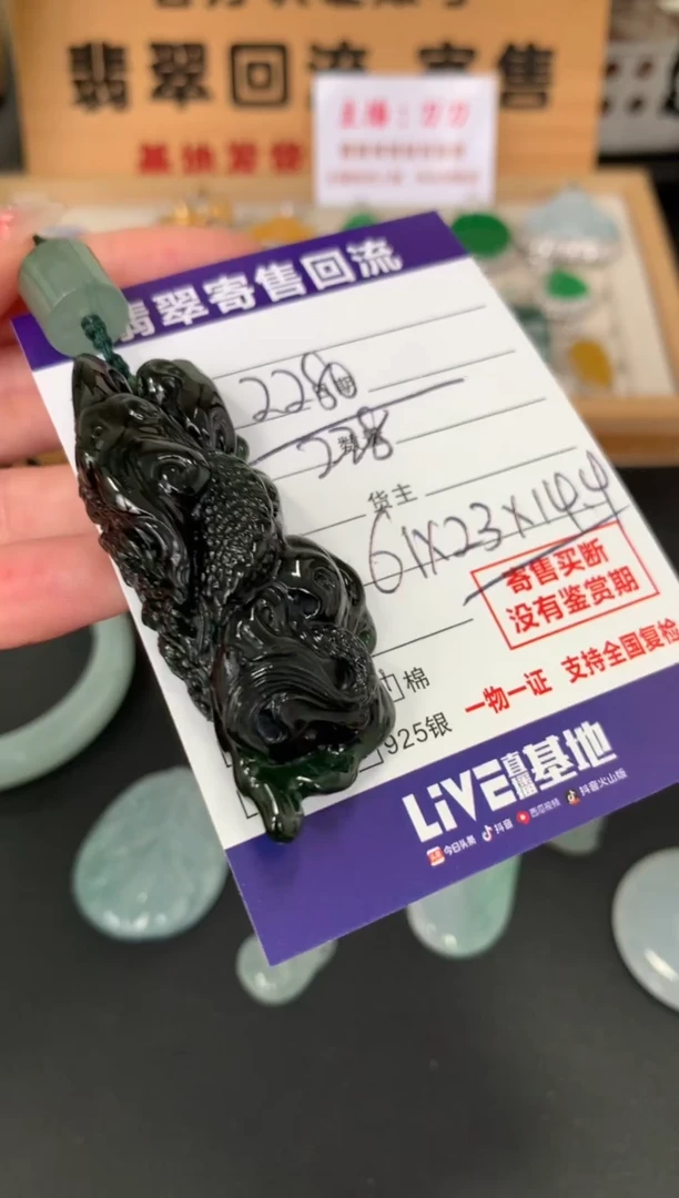 翡翠未镶嵌颈饰10134024