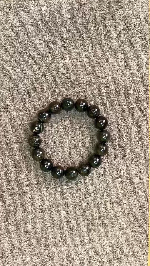 手串琥珀未镶嵌星际蓝12mm手串 多样性发其一