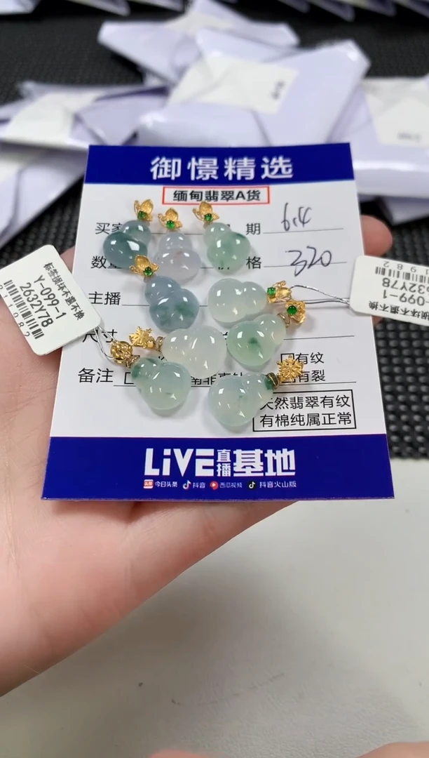 翡翠18K金镶嵌颈饰43多样性发货其一