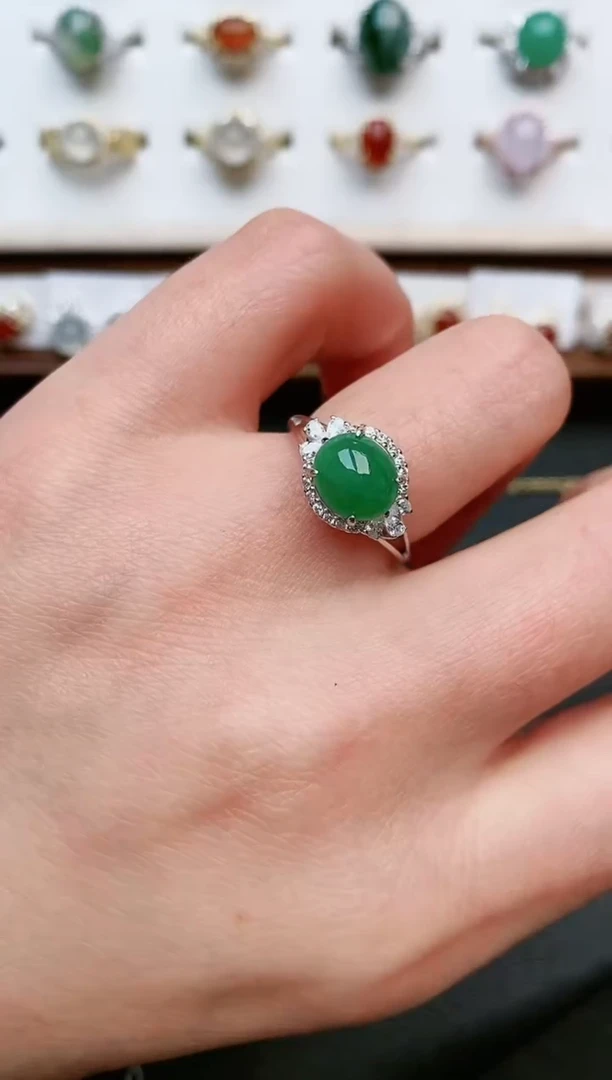 【闪购商品】翡翠戒指银S925镶嵌.....