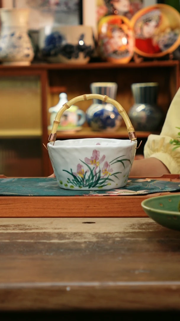 杯景德镇纯手工釉下彩精品茶具水杯