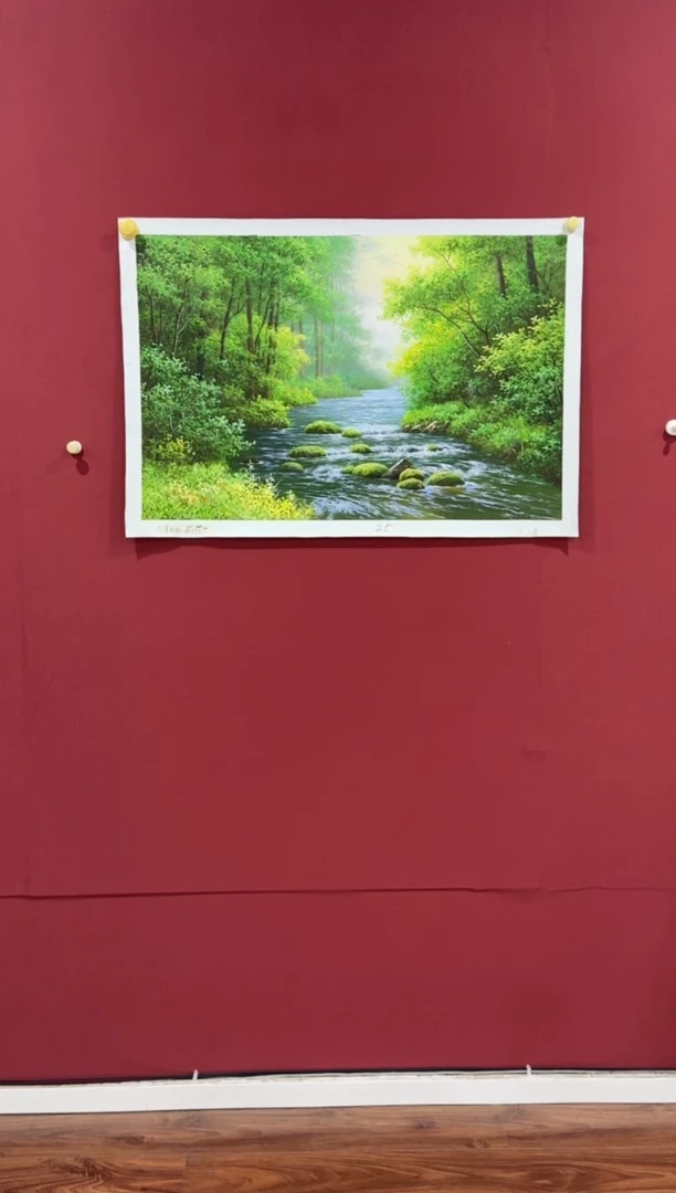 油画快****活【特价画芯】朝鲜画家原创手绘油画作品