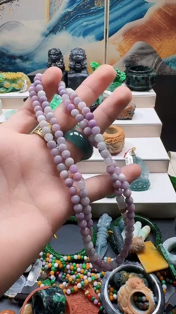 颈饰未镶嵌翡翠福***u缅甸翡翠