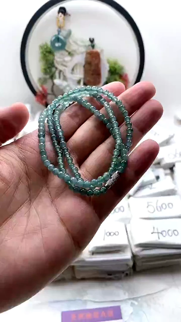 颈饰未镶嵌翡翠珠链