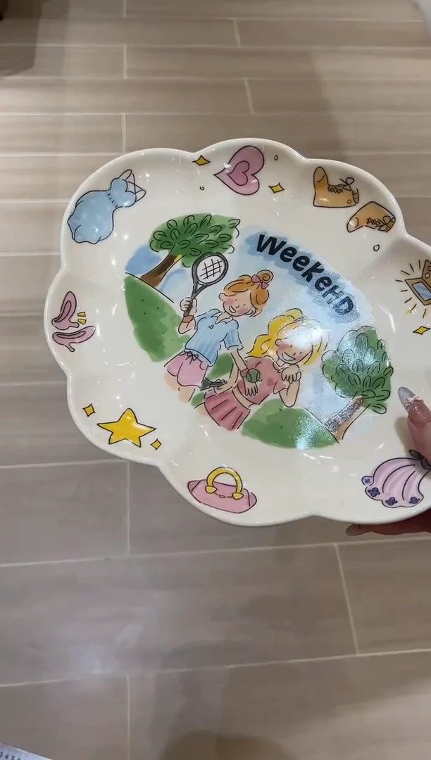 陶瓷鱼盘按图片好看