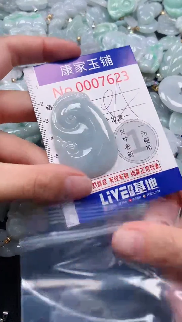 吊坠(不含链)未镶嵌翡翠7623