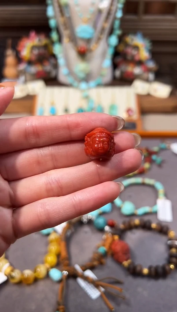 未镶嵌配饰南红玛瑙南红配饰三面佛