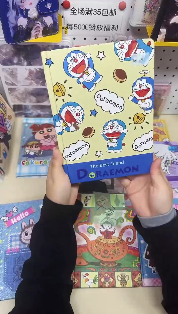 A5硬壳本彩页本--A5---哆啦A梦