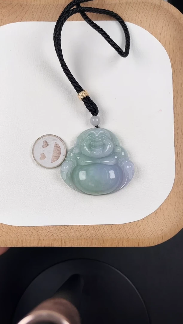 颈饰未镶嵌翡翠5CC024冰春彩大佛