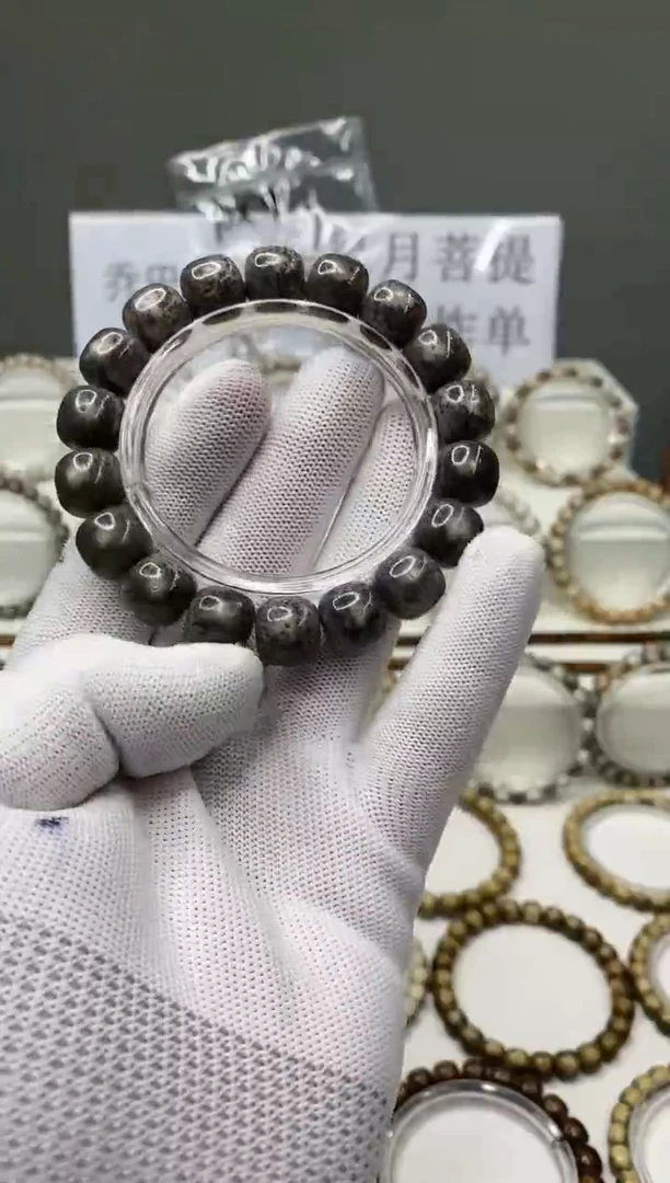 手串星月菩提压车勿拍   13*12mm毕业级黑冰8888888888888888888