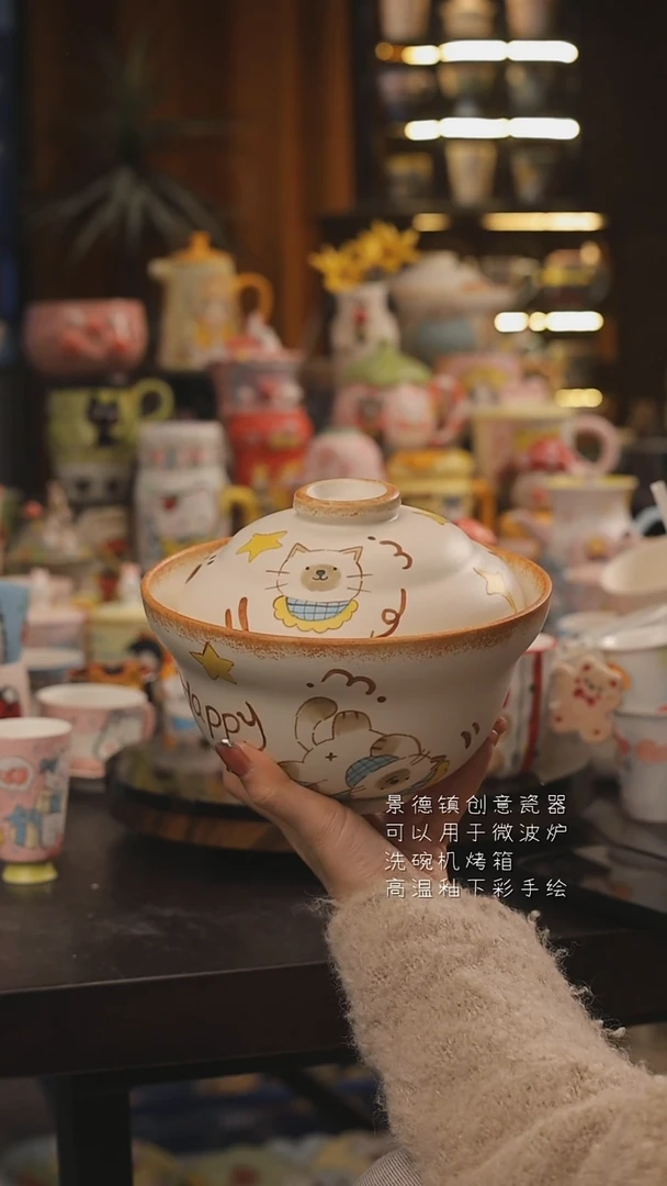 景德镇釉下彩绘设计师款式陶瓷