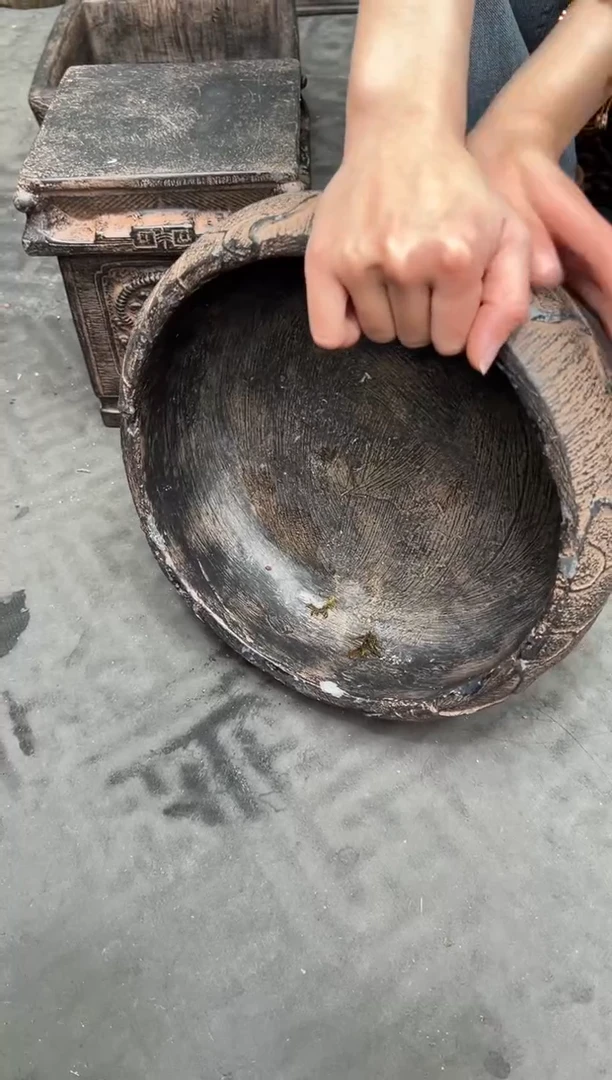 陶土【火山泥】荷韵盆