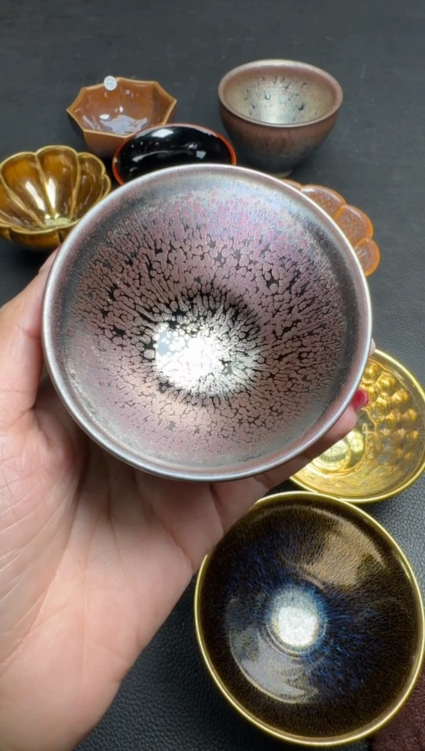 【闪购商品】茶盏杨敏彩金油滴241