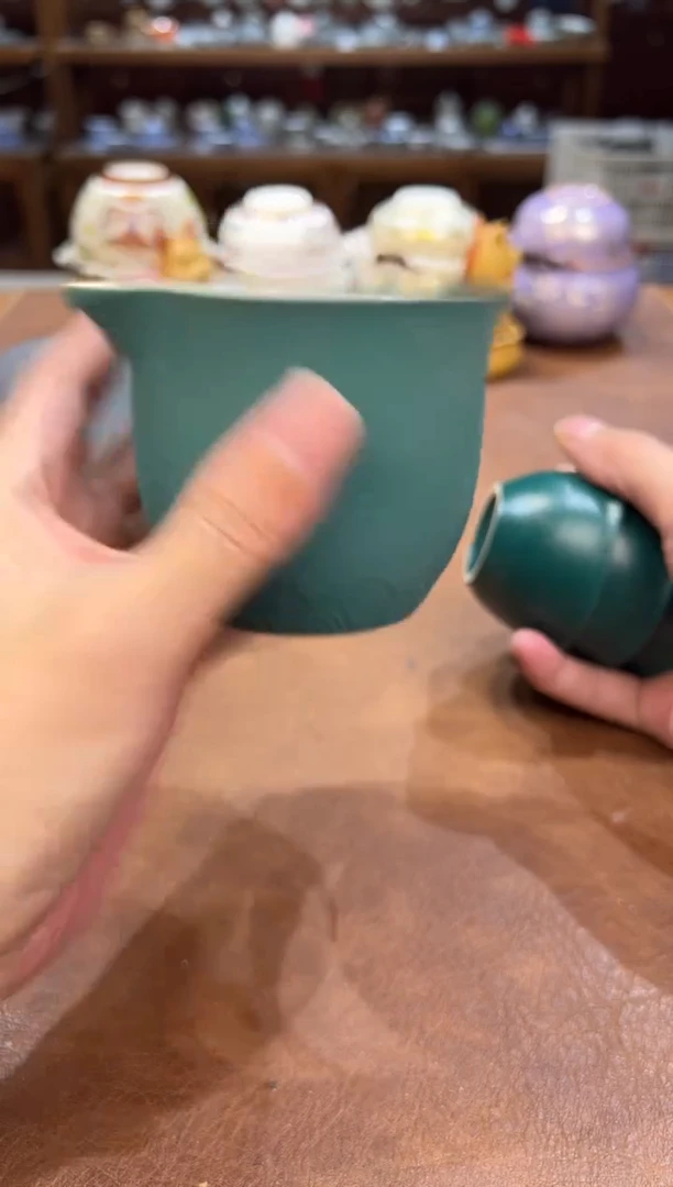 真的很便宜会开片的旅行茶具