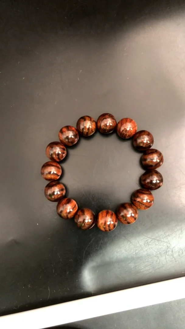 黄花梨/降香黄檀手串/手链海黄野紫油1.5开播炸