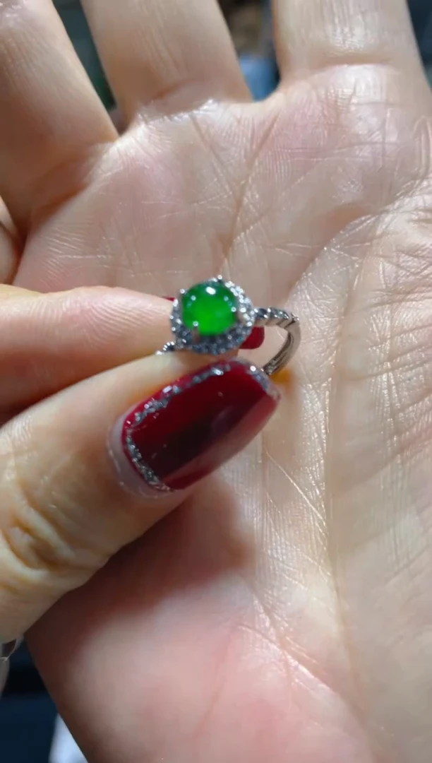 【闪购商品】翡翠戒指未镶嵌天然A货翡翠 假一赔四