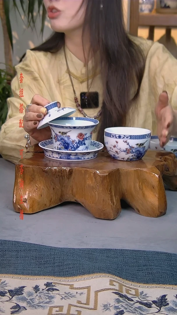 简装家用款2件套 白瓷陶瓷茶具