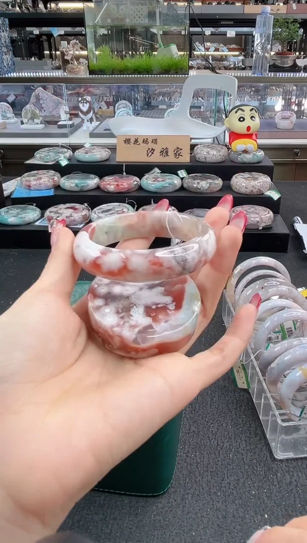 未镶嵌手镯石英质玉54圈口（赠品镯心）S97105