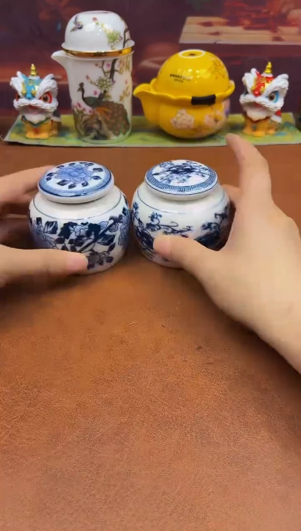 陶瓷茶具摆件旅行套组