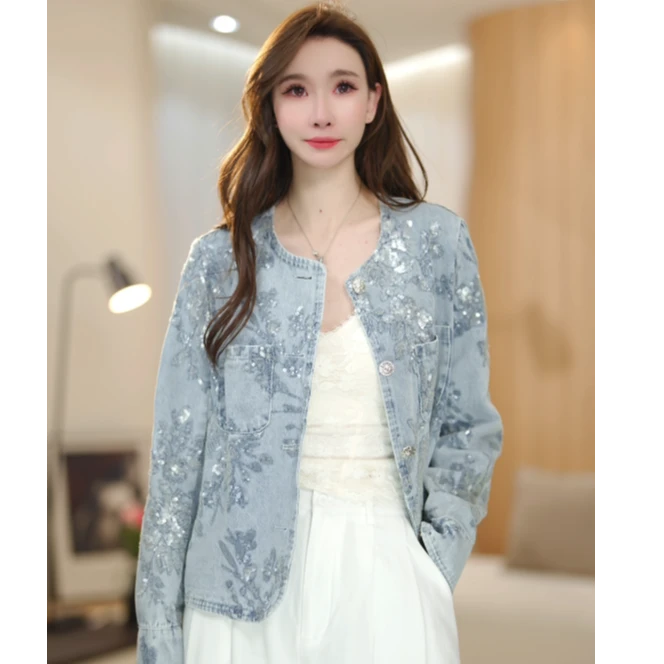 【清水蝴蝶】马克华菲女装减龄时尚宽松外套F51010A514GG