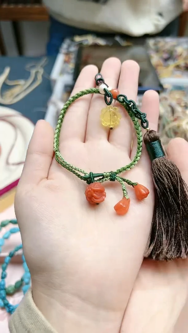 【闪购商品】南红玛瑙手绳未镶嵌南红多宝手绳*1 YX