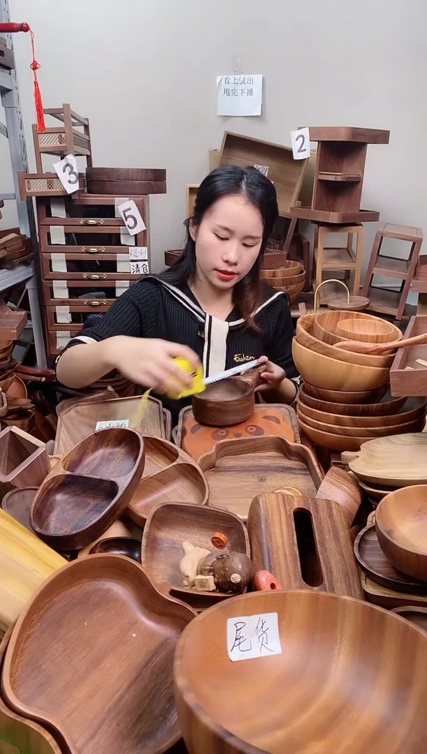 木 南美胡桃木泡菜碗22*12*5cm