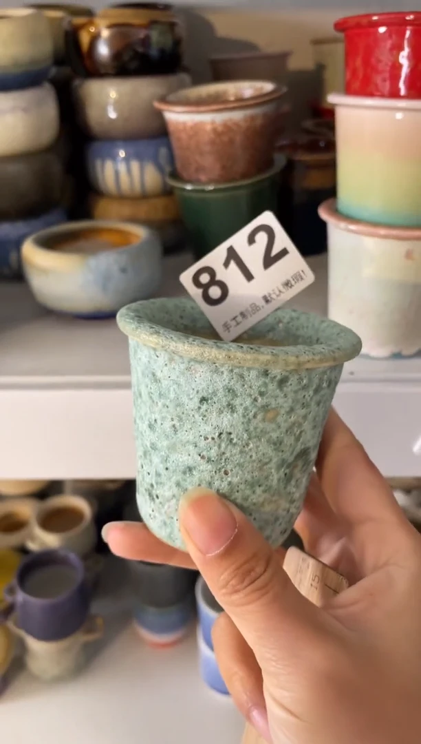 瓷片陈*q812知木小芳花盆编号