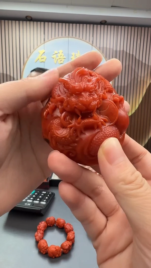 未镶嵌雕刻南红玛瑙067ZB1201产品一个