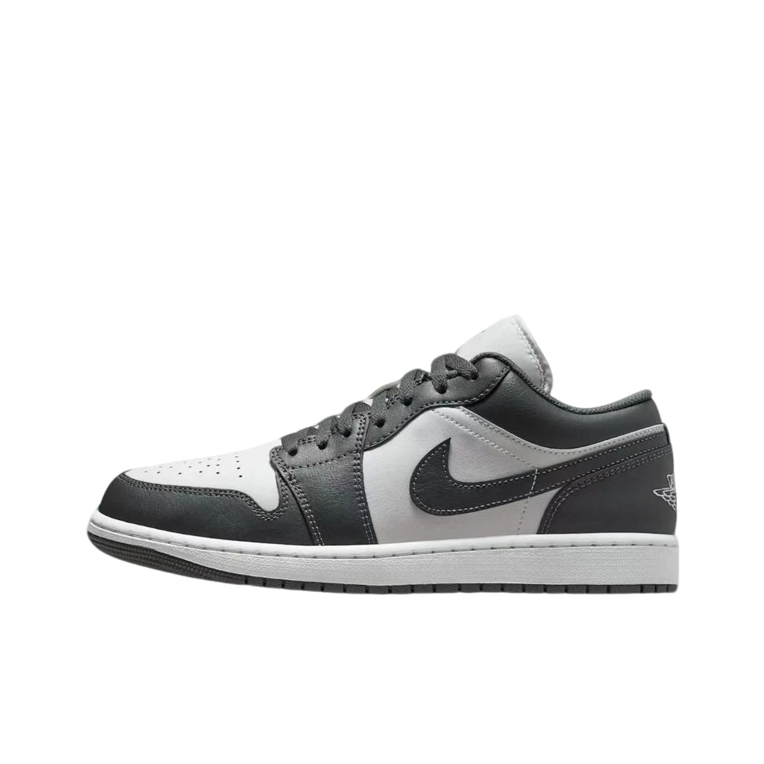 Nike/耐克官方正品air jordan 1low男子低帮白灰板鞋553558-044