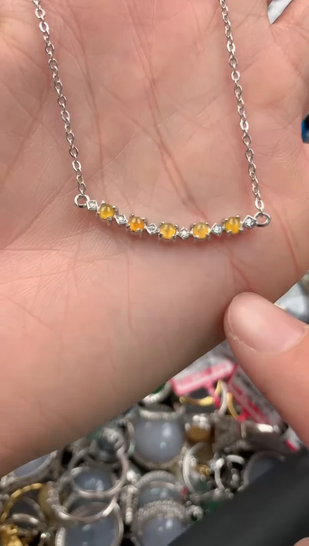 银S925镶嵌戒指翡翠777----10