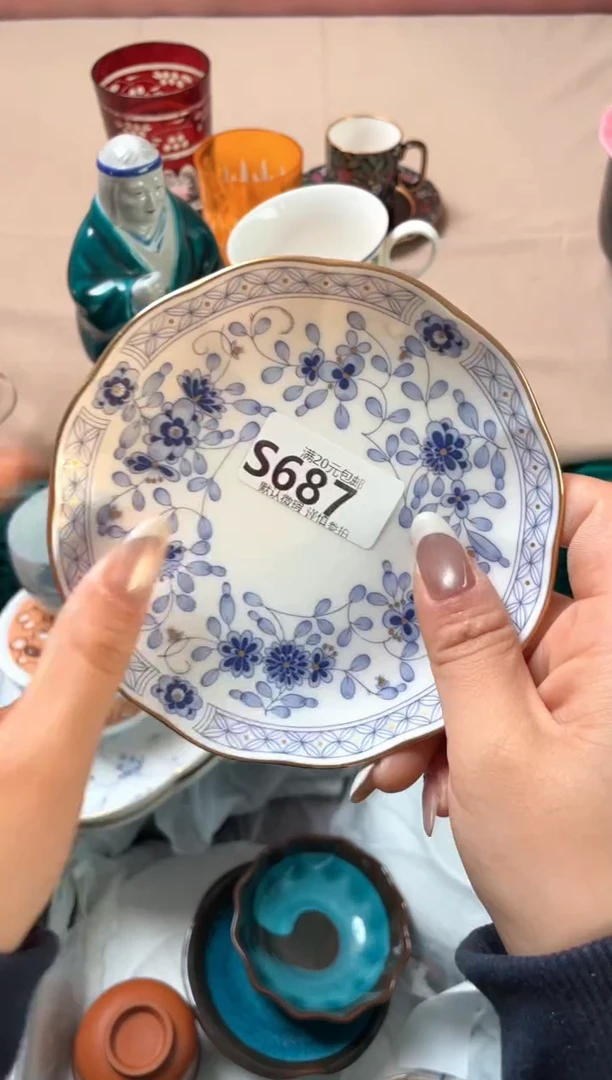 瓷片喜*头瓷器瓷器S687