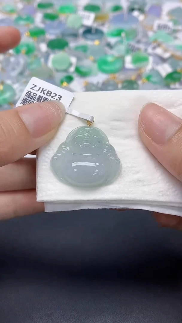 翡翠未镶嵌颈饰天然缅甸a货翡翠