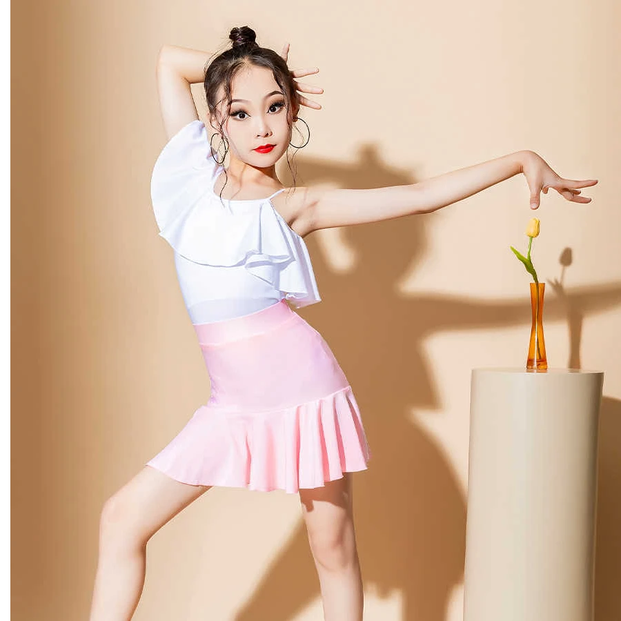 女童夏季2024新款练功服儿童专业比赛演出服吊带舞蹈23611