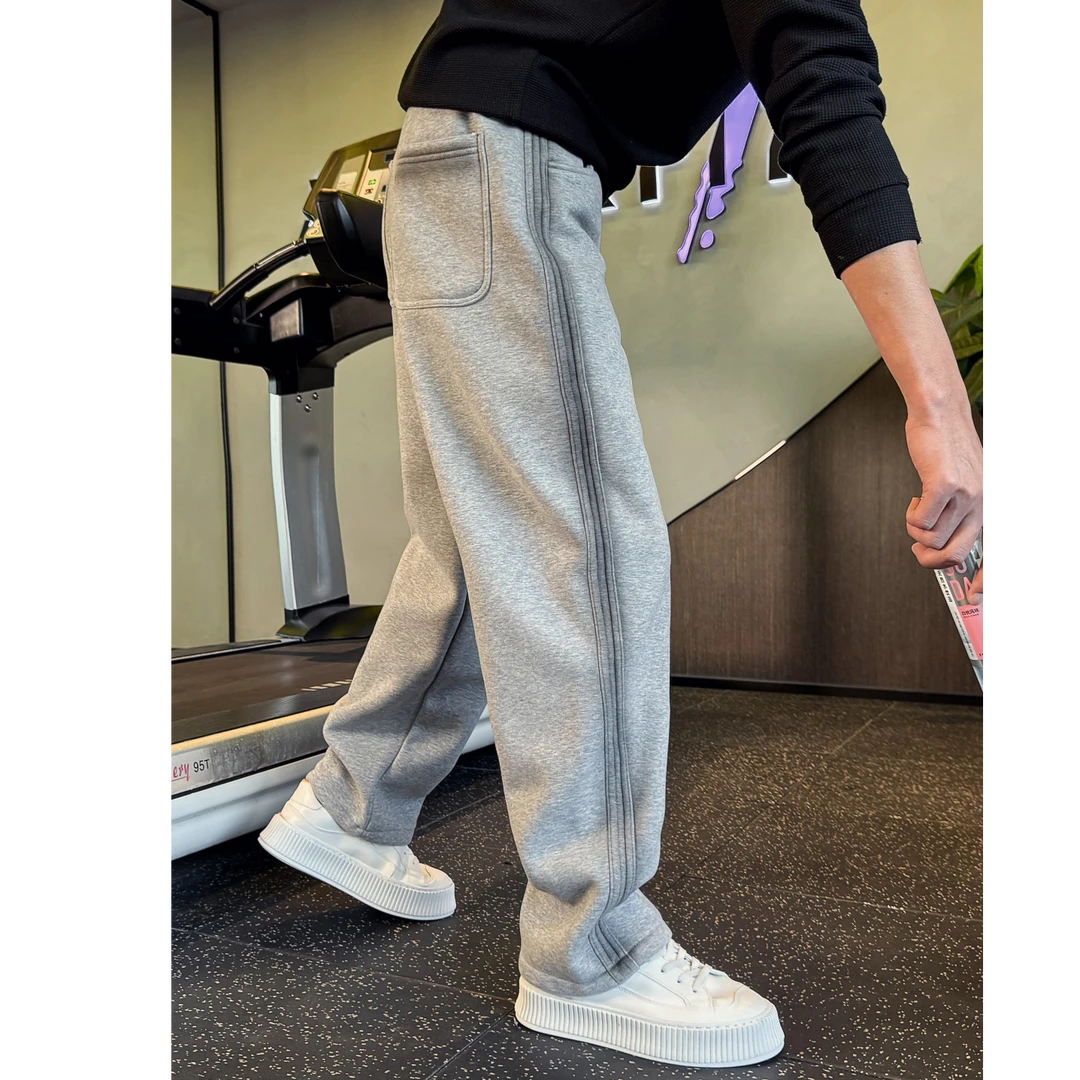 保登皮兹潮牌直筒裤裤卫裤冬季男士裤子新款秋爆款运动休闲男裤