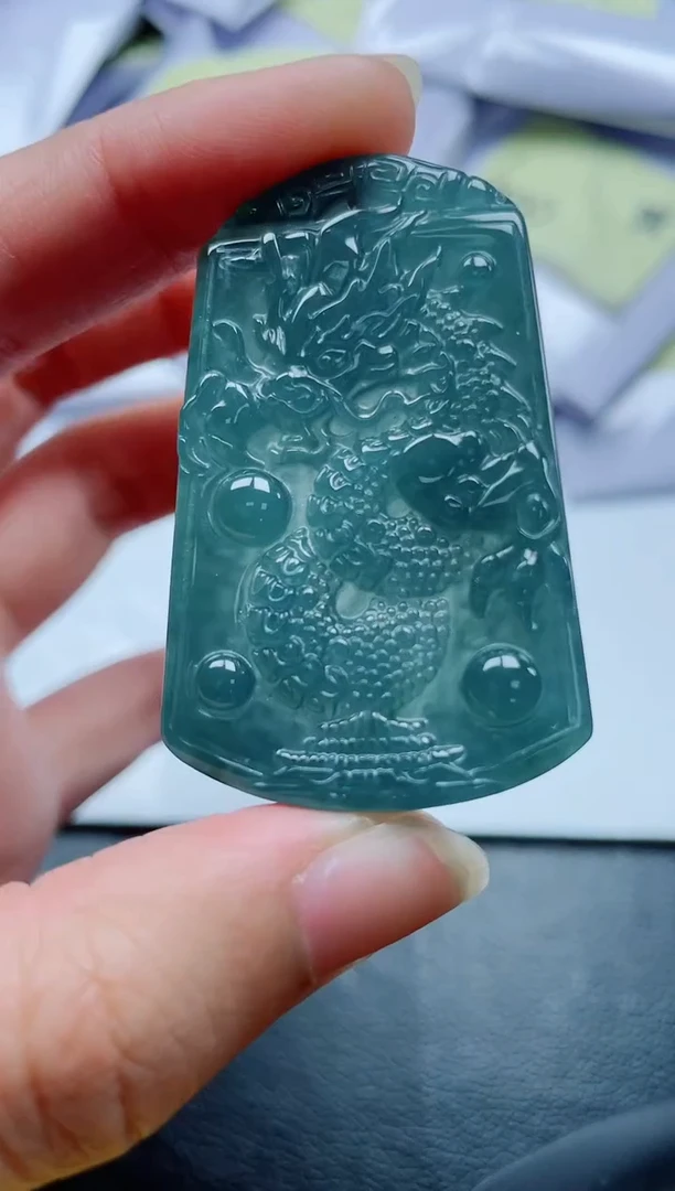 翡翠未镶嵌颈饰多样性发货一件发货-龙牌99