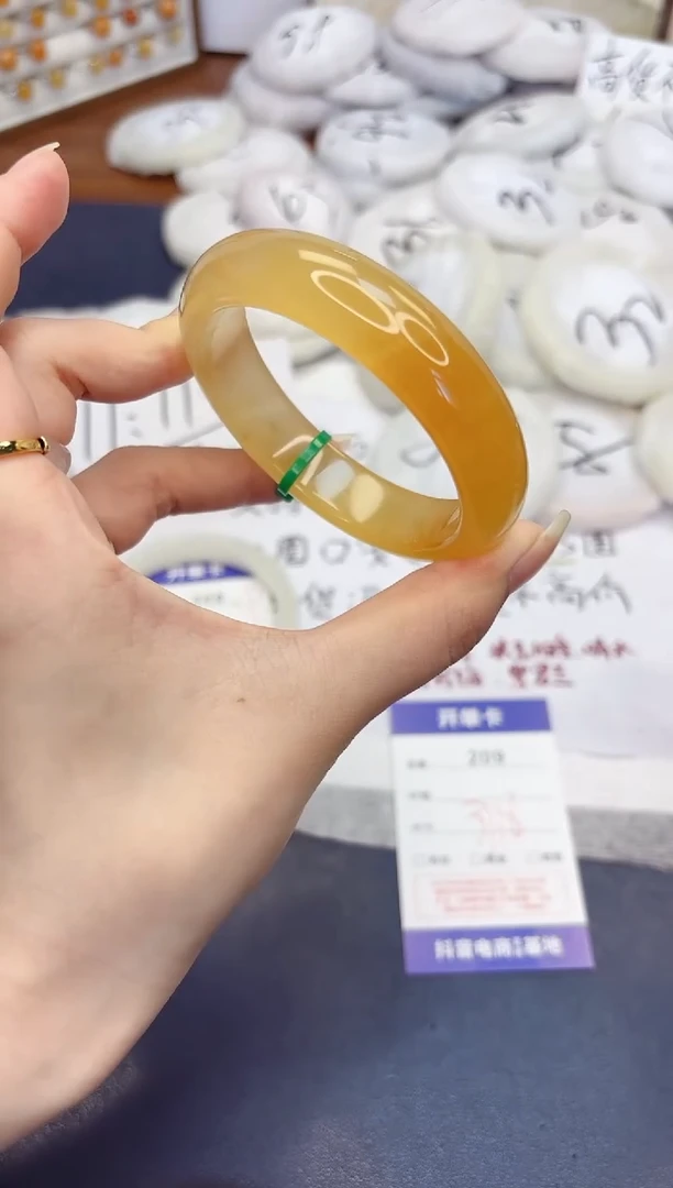 石英质玉手镯未镶嵌209-财气镯-圈口57