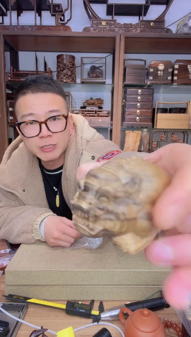 【闪购商品】乌木类书架032金丝楠谛听摆件  瑕疵