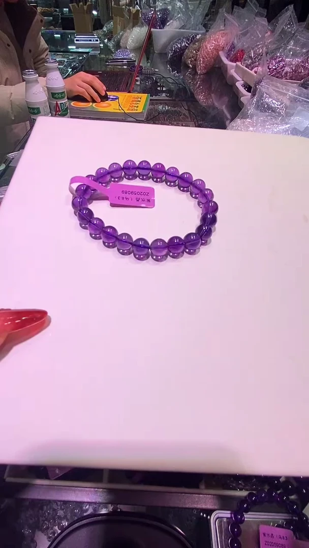 【闪购商品】水晶手串未镶嵌乌拉圭紫水晶品质手串8+多样发其一